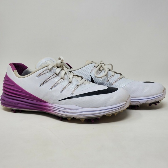 Nike Shoes - Nike Lunar Control 4 Golf Shoe White Cosmic Purple